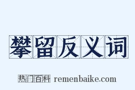 攀留反义词是什么意思的图片